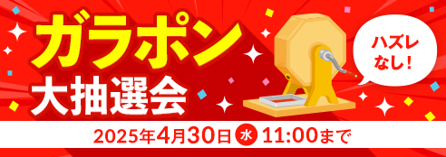 ポイント機能リリース記念「条件達成で最大10,000ポイントが当たる！ガラポン大抽選会」